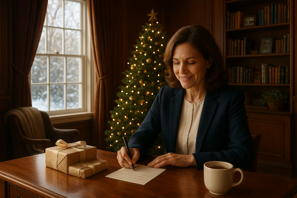 The art of saying thank you in a festive, yet growth-minded way