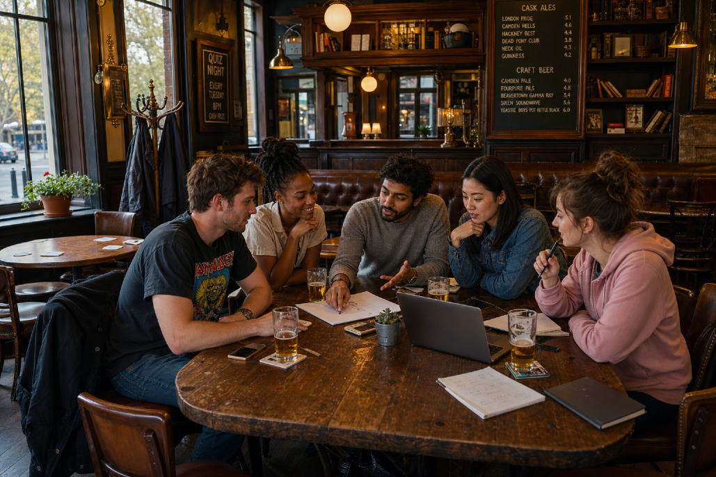 Why new business ideas keep emerging in the pub