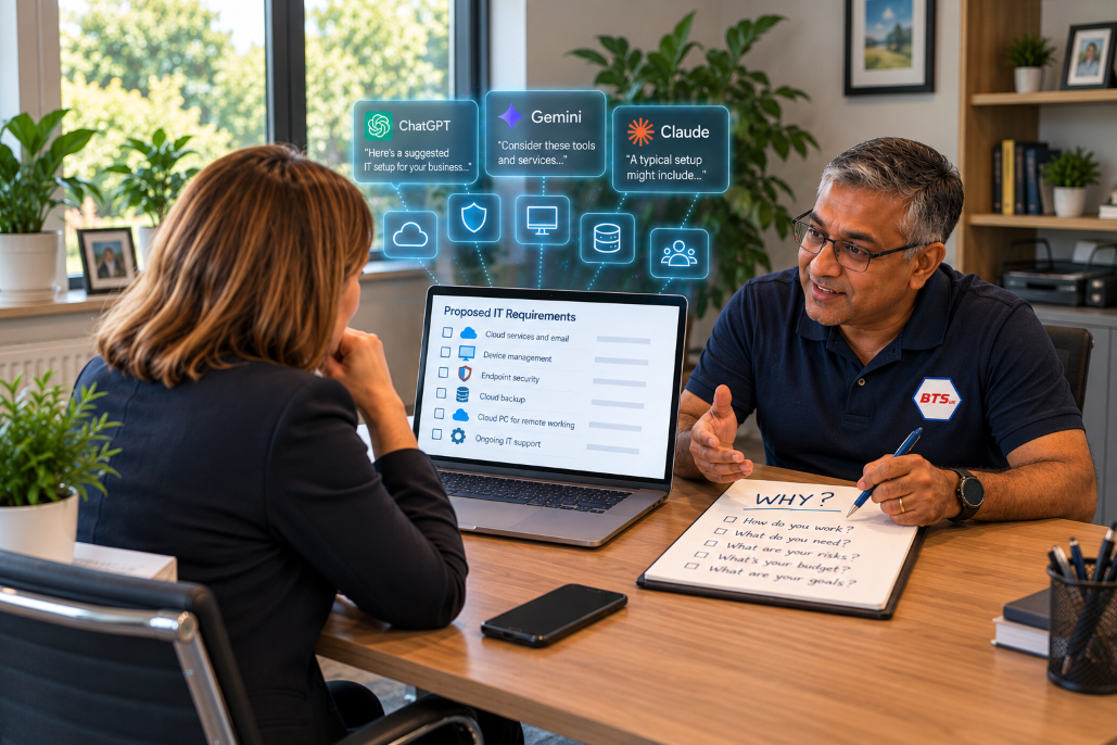 Have you been consulting ChatGPT, Gemini or Claude when choosing business IT solutions?