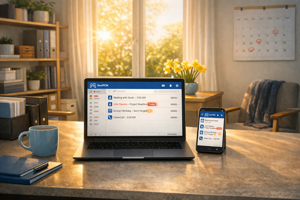 Never miss a follow-up with YourPCM's daily Red List emails