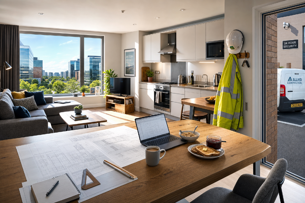 Contractor accommodation in Milton Keynes for modern business stays