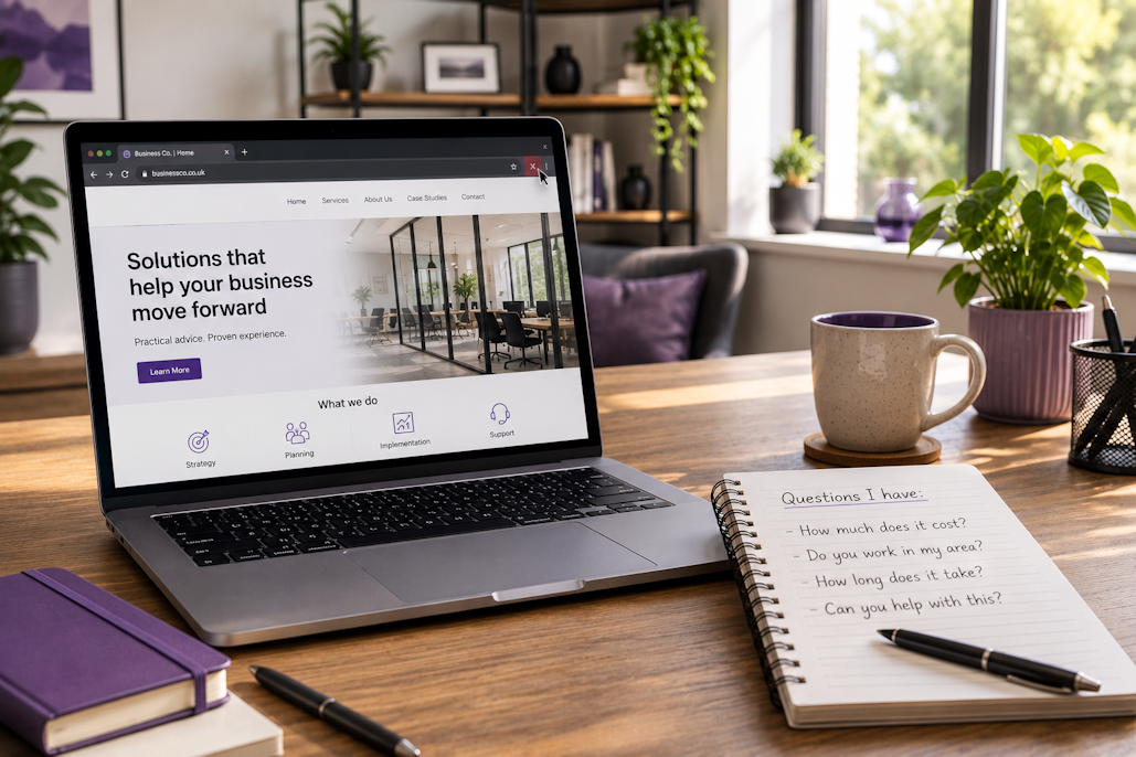Why your website visitors leave before getting in touch